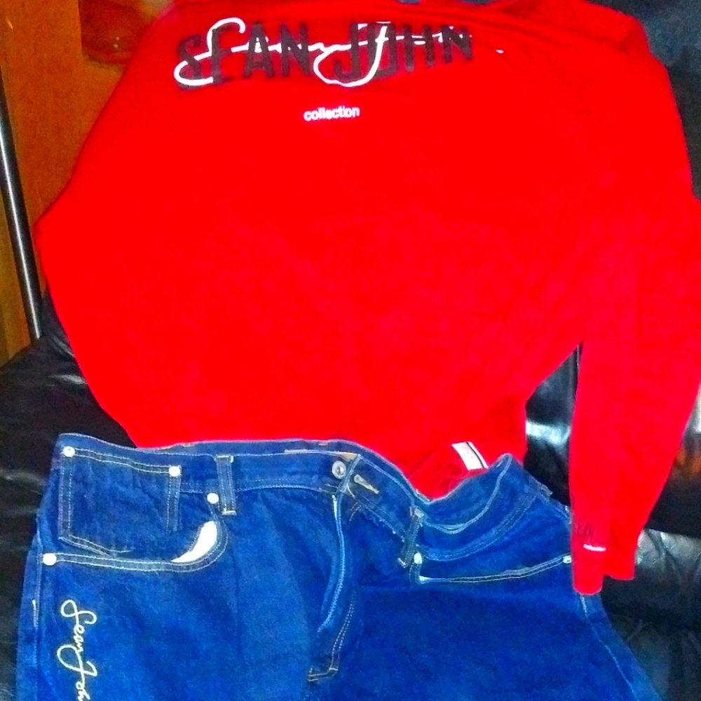 Jeans and longsleve tee shirt